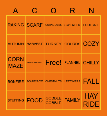 MARKETING HARVEST HANGOUT Bingo Card