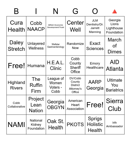 MRAC KYHOT BINGO Card