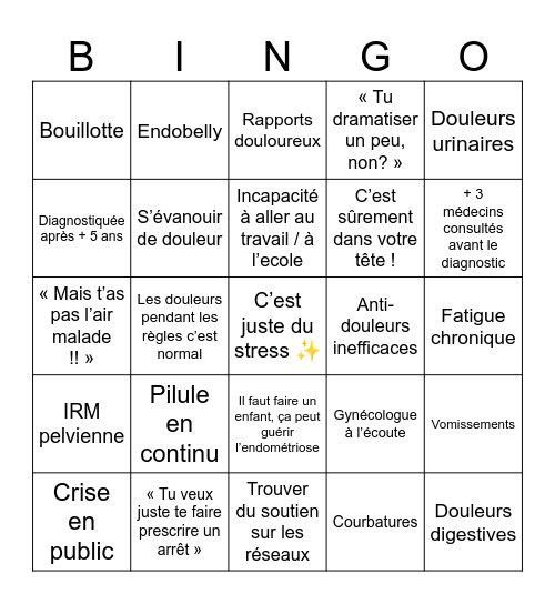 ✨BINGO ENDO🎗️✨ Bingo Card