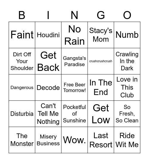 zKate's Birthday!! Bingo Card