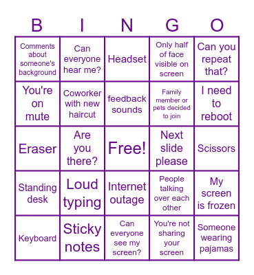 OFFICE BINGO Card
