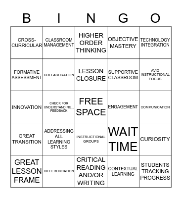 ACNEW BINGO Card