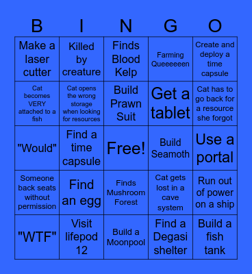 Uhm-nautica Bingo Card