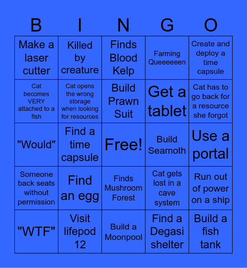Uhm-nautica Bingo Card
