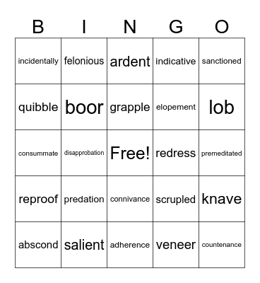 pride and predators Bingo Card