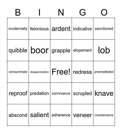 pride and predators Bingo Card