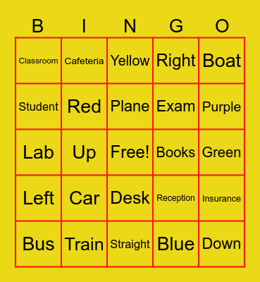 Test Run Bingo Card