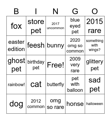 October CS Bingo Card