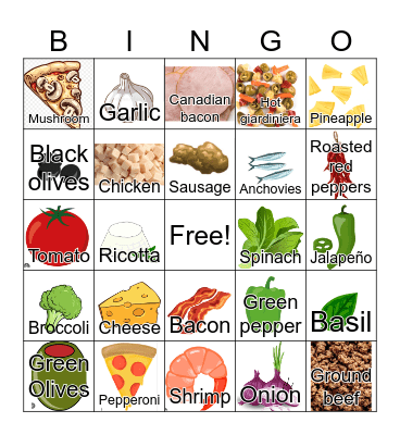 Maciano’s bingo Card