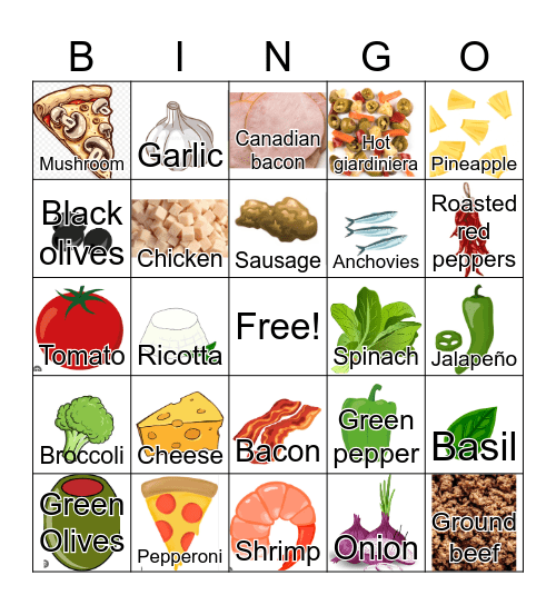 Maciano’s bingo Card