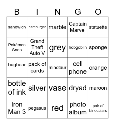 infinite Bingo Card