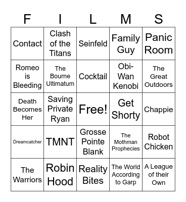 Movies_09132025 Bingo Card