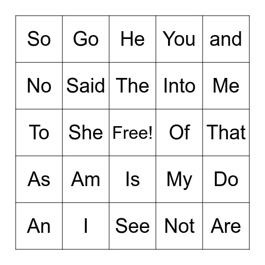 Mallie’s Bingo Game Bingo Card