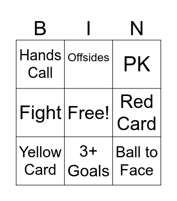 SMSU Soccer 2025 Bingo Card