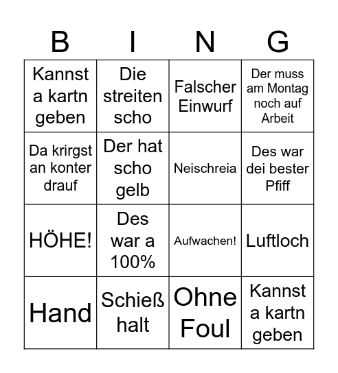 TSV III - ATSV Forchheim II Bingo Card
