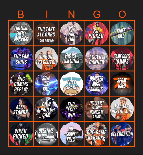 Fnatic vs RRQ (Champs25) Bingo Card