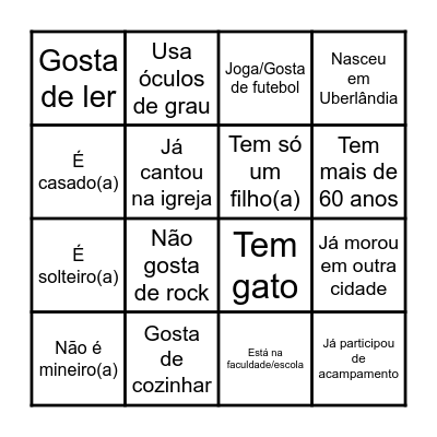 Festa da Primavera 2025 Bingo Card