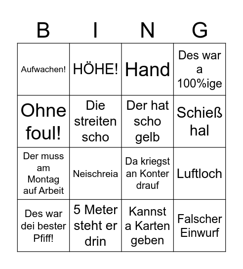 TSV III - ATSV Forchheim II Bingo Card