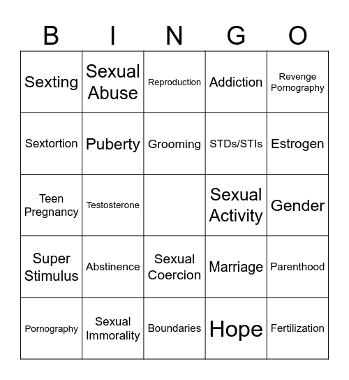 STAY ON TARGET! Bingo Card