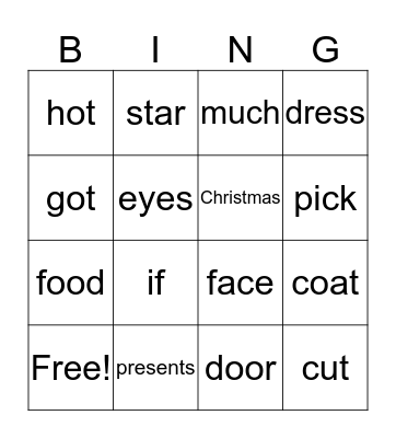 Reading Bingo Fun Bingo Card