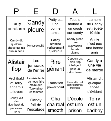 Candy Bingoooo Bingo Card