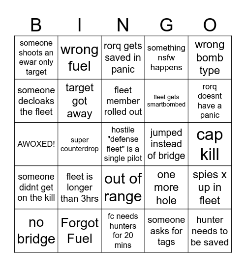 BBBingo Card