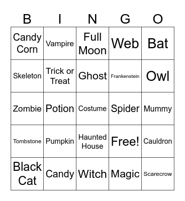 Bingo Trivia #2 Bingo Card