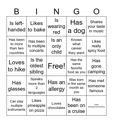 Icebreaker Bingo: Find Someone Who Bingo Card