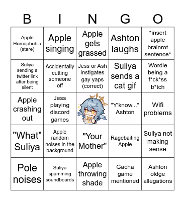 Frogs Call Bingo Card