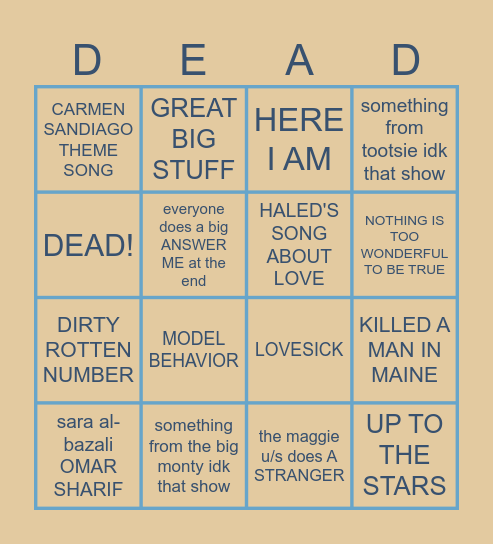 YAZBINGO Card