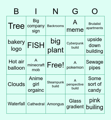 72 HOUR EVENT BINGO Card