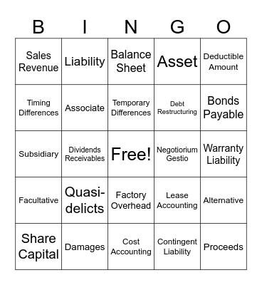 Bingo Card