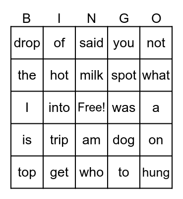 SPIRE BINGO Card