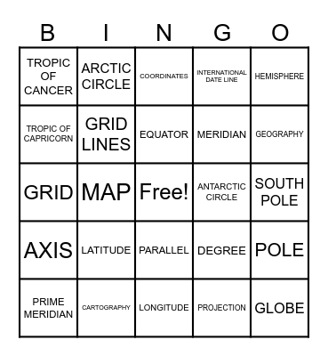 MaScieYa Bingo Card