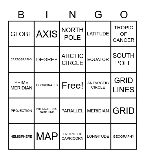 MaScieYa Bingo Card