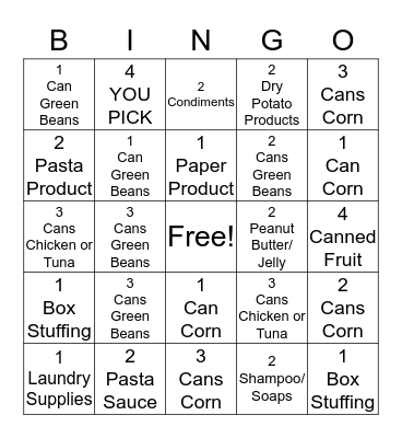 Seldin BINGO Card