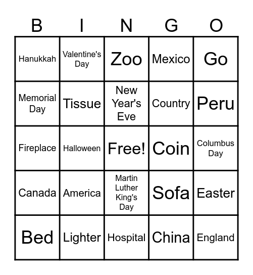 EXAM 7 ONLY Bingo Card