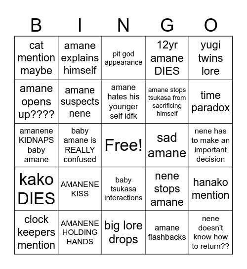 ch129 Bingo Card