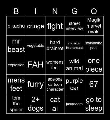 IG Reels Bingo Card