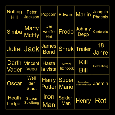 Unsere Epische Reise zum Ring - Das BINGO Card