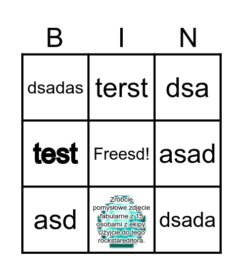 Bingo Mafia Bingo Card