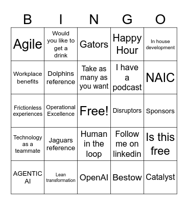 LIMRA BINGO Card