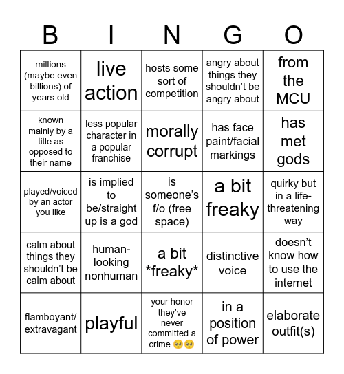 Ignore,,, Bingo Card