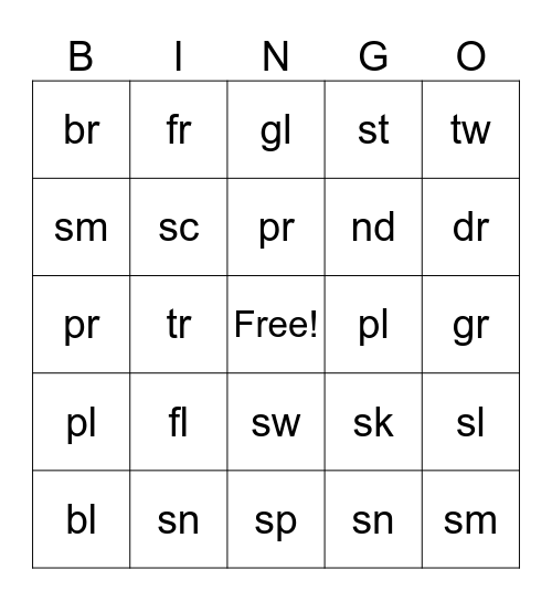 Bingo Blend Bingo Card