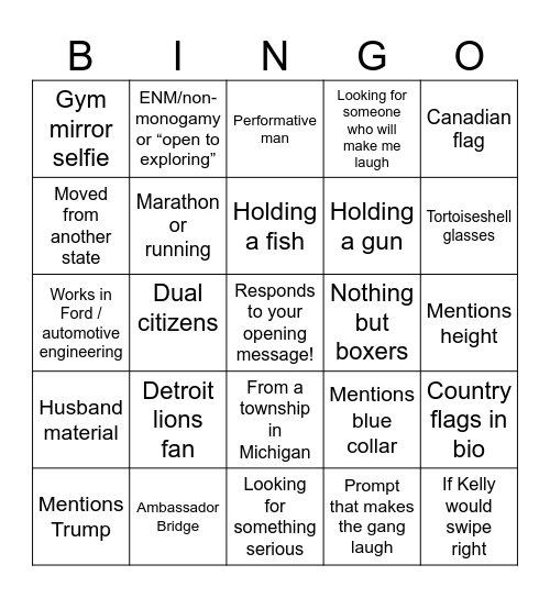 Cross Border Relations Bingo Card