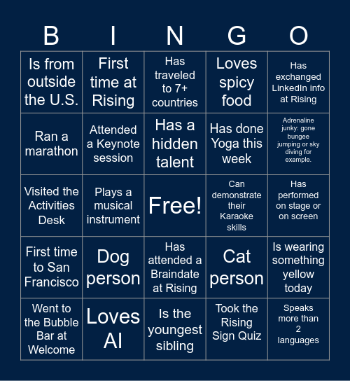 Workday Rising Signs: Catalysts Bingo Card