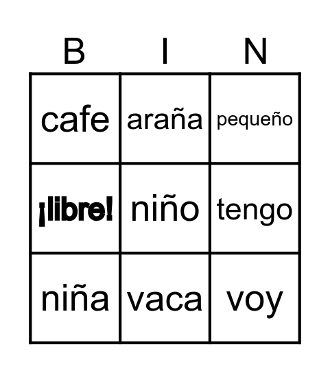 Semana 6 Bingo Card