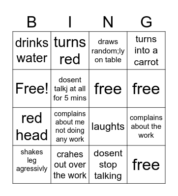 bridget bingo Card