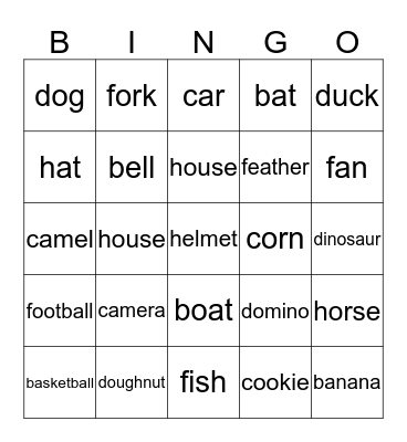 B-H Bingo Card