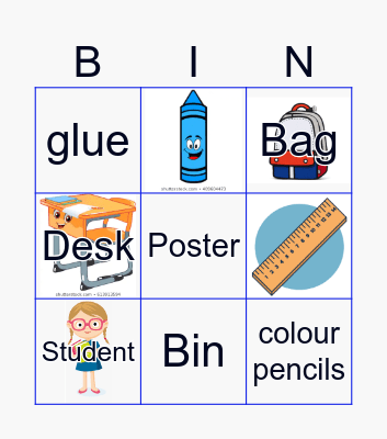 Stationery Bingo Card